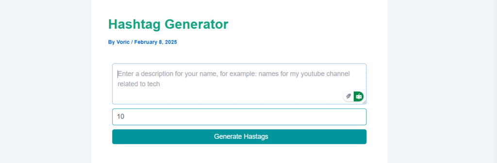 Hashtag Generator