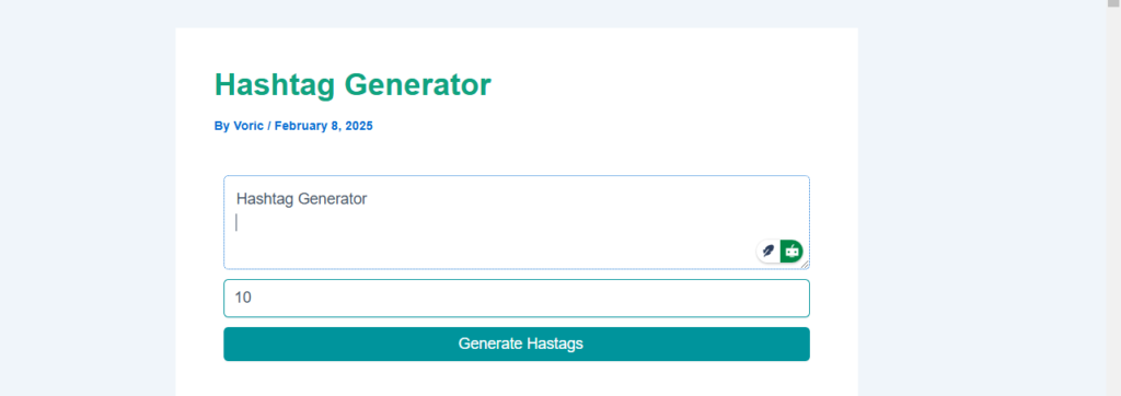 Hashtag Generator