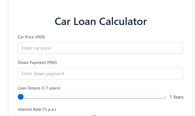 Car Loan Calculator