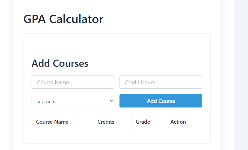 GPA Calculator